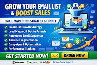 grow email list email marketing strategy mailchimp getresponse email funnel