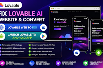 fix lovable ai website convert lovable web to ios launch lovable to android app