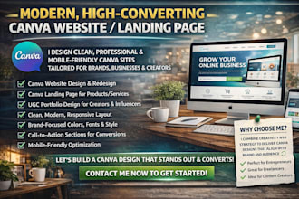 design canva website canva landing page redesign canva ugc portfolio website