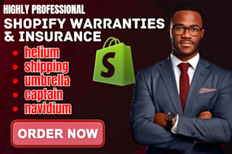 do shopify warranties and insurance helium shipping umbrella captain navidium