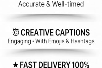 create catchy social media captions and accurate video subtitles