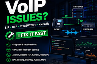 troubleshoot voip call issues, sip and rtp problems