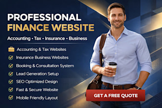 design accounting finance website tax insurance business website