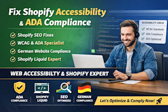 fix shopify accessibility SEO fixes shopify bfsd wcag ada compliance specialist