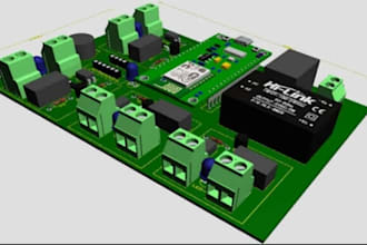 design industrial pcb, iot circuits and multilayer layout