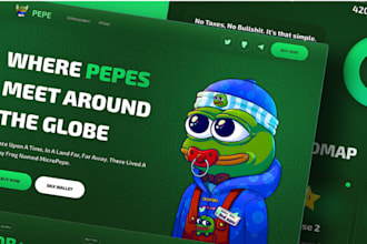 create crypto token website, coin or meme website