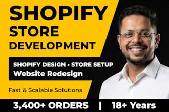 design shopify store, shopify website or dropshipping store