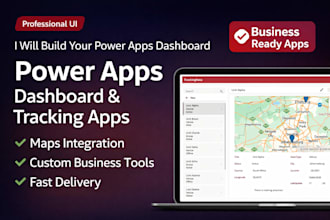 build power apps dashboards with maps and tracking