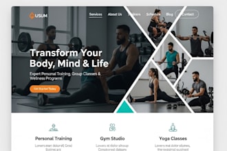 build squarespace fitness website personal trainer website gym studio yoga site