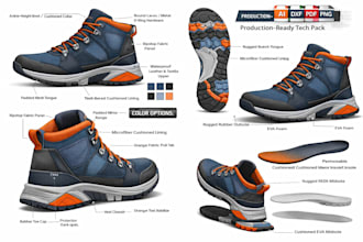 do shoe tech pack, heels, sneaker design, shoe design, custom shoe manufacturing