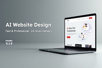 ai saas website design, landing page UI UX, automation site