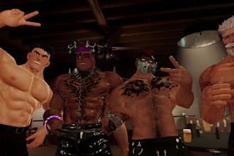 create custom vrchat avatar, vtuber avatar, sfm model, furry avatar, anime model