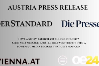 write and distribute austria press release to top leading austrian news outlets