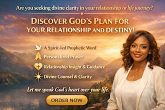 give you prophetic word, marriage counseling, relationship counsel,spirituality