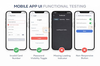 test your mobile app android or ios to identify UI UX issues