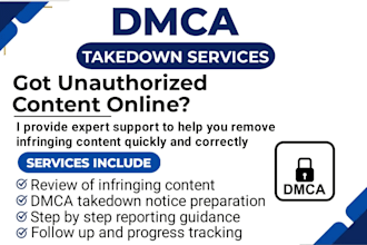 remove youtube videos and handle dmca and defamation