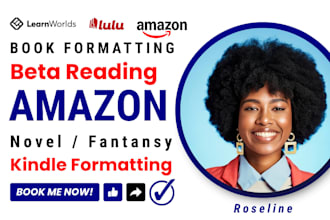 beta read and format dark romance novel fantasy mystery fiction KDP formatting
