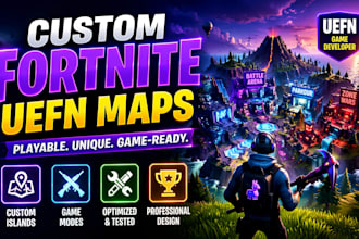 build and design custom fortnite uefn maps, creative game modes and islands