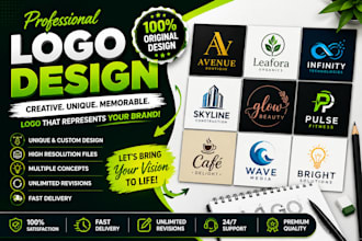 design professional logo and brand graphics