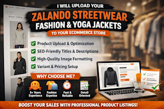 upload zalando streetwear fashion yoga jacket ecommerce website product listing