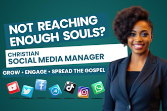 be your christian social media manager for church ministry and faith brand