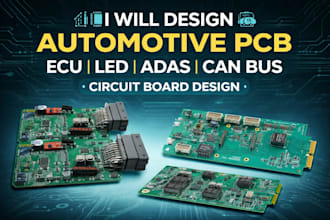 design automotive pcb ecu led adas can bus circuit board design