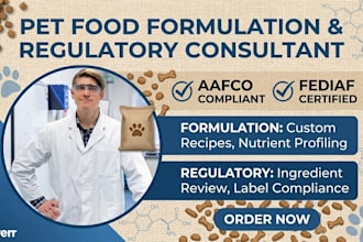 formulate custom pet food supplements and aafco standard nutrition recipes