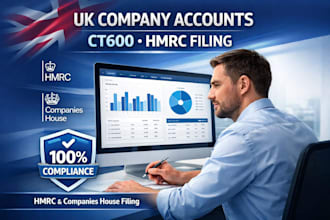 prepare UK company accounts, file ct600, and hmrc corporation