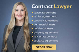 be your lawyer to draft legal contracts and agreements