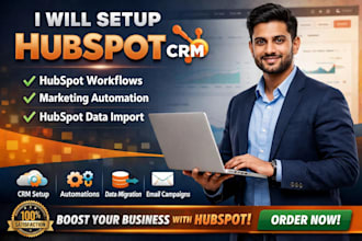 setup hubspot crm, hubspot workflow, marketing automation hubspot data import