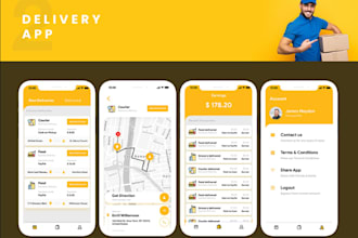 build courier delivery , logistics and transportation food delivery app