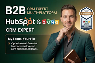 setup hubspot onboarding crm landing page zoho books crm automation campaign