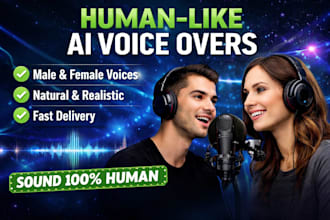 professional ai human like voice over