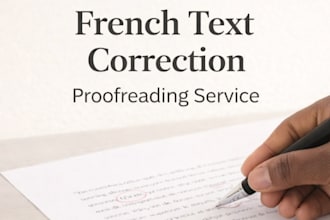 proofread and correct your french text