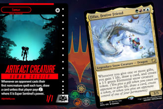 design custom mtg card game, tcg trading card, playing card, commander card deck