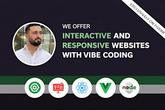 create interactive and responsive websites with vibe coding