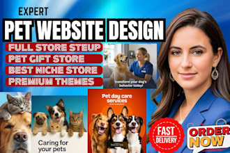 design pet store, pet clothing website, pet accessories store, pet shopify store