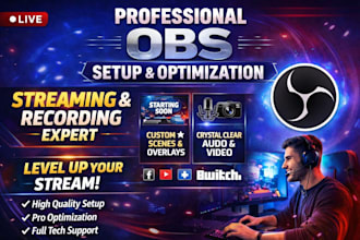 setup obs studio, optimize streaming fix lag and add overlay