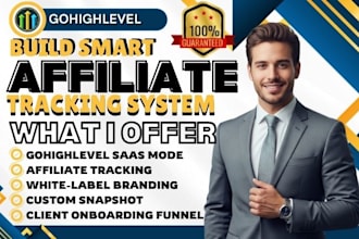 build gohighlevel saas system affiliate tracking saas mode whitelabel automation