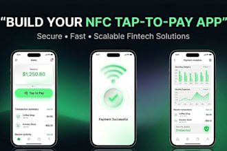 build secure nfc tap and pay fintech app with full backend and scalable system