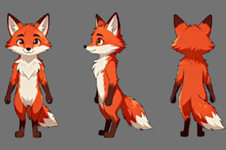 draw custom character sheet reference sheet character, furry , fursona