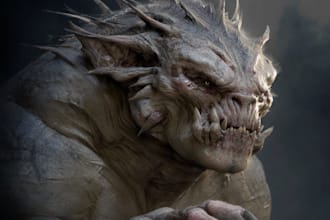 create unique creature monster design and character design