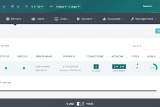 develop custom reseller panel using nginx and ffmpeg with best performance