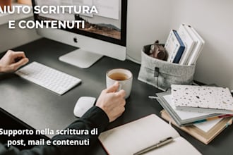 write professional emails and social media posts in italian