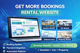 build vacation rental website airbnb booking website car rental website