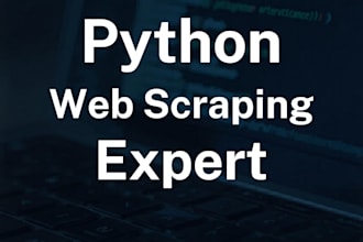 do python web scraping, data extraction and automation fast
