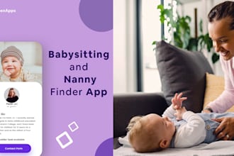 develop baby sitting app, day care app, baby monitor app like babycam luna