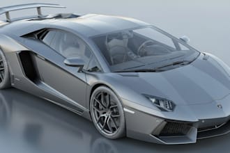 model 3d automotive car design spaceship design blender car model and sport car