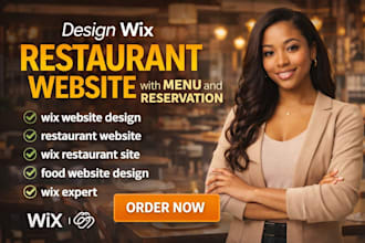 design wix restaurant website with menu and reservation