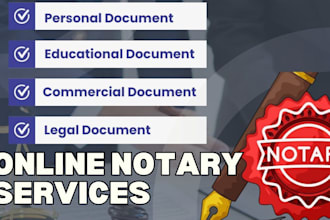 provide wide range of notary service for any documents, apostille eu, usps form